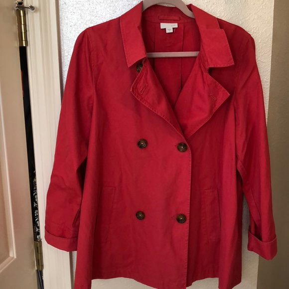 J. Jill Jackets & Blazers - J.JILL SHORT TRENCH COAT